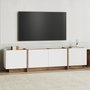 Nordure Lowen Soporte para TV Blanco y Pino Atlántico